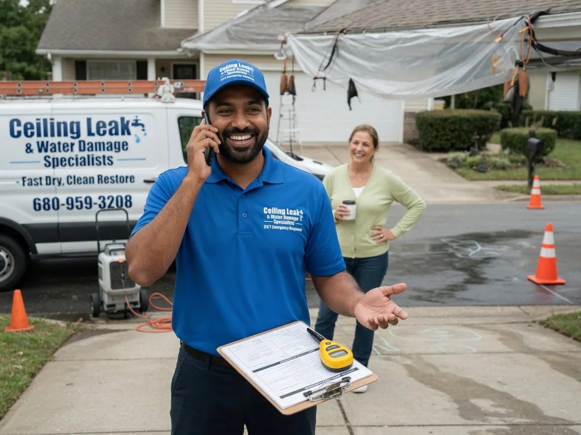 Ceiling Leak Cleanup Cleo Springs, OK FAQs
